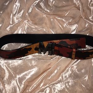 RARE Camo MCM belt